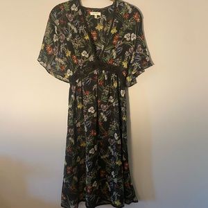 Black Floral Max Studio dress